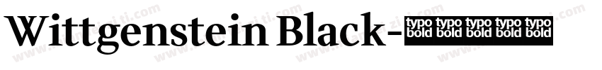 Wittgenstein Black字体转换